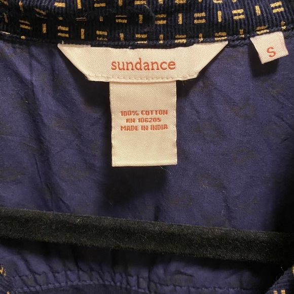 Sundance Lightweight Corduroy Blue And Gold Blazer - Picture 4 of 12